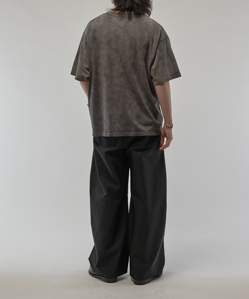 Lui's(ルイス)の「クラックプリントTシャツ(Tシャツ/カットソー・メンズ・グレー/ブラック・FREE)」の16枚目の写真