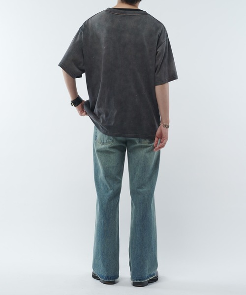 Lui's(ルイス)の「クラックプリントTシャツ(Tシャツ/カットソー・メンズ・グレー/ブラック・FREE)」の22枚目の写真