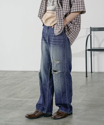 BAYFLOW | コットンリネンダメージデニムパンツ(デニムパンツ)