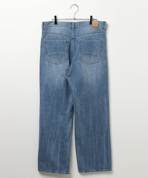 BAYFLOW（ベイフロー）の「コットンリネンダメージデニムパンツ（デニムパンツ・メンズ・ネイビー/サックスブルー・MEDIUM/LARGE）」の5枚目の写真