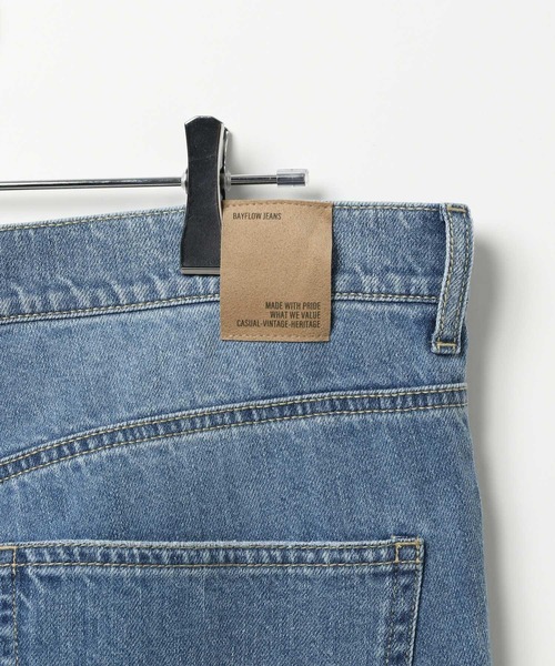 BAYFLOW（ベイフロー）の「コットンリネンダメージデニムパンツ（デニムパンツ・メンズ・ネイビー/サックスブルー・MEDIUM/LARGE）」の11枚目の写真