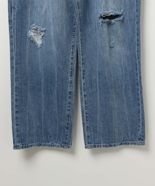 BAYFLOW（ベイフロー）の「コットンリネンダメージデニムパンツ（デニムパンツ・メンズ・ネイビー/サックスブルー・MEDIUM/LARGE）」の14枚目の写真