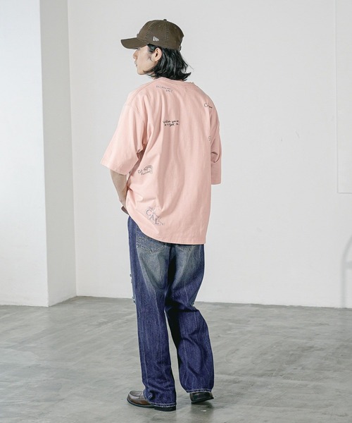 BAYFLOW（ベイフロー）の「コットンリネンダメージデニムパンツ（デニムパンツ・メンズ・ネイビー/サックスブルー・MEDIUM/LARGE）」の21枚目の写真