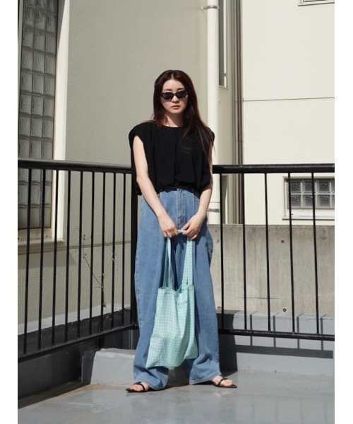 Katrin TOKYO(カトリーントーキョー)の「high-waist tuck denim(デニムパンツ・レディース・ブラック/ブルー・S/M/XS/S-Short)」の21枚目の写真