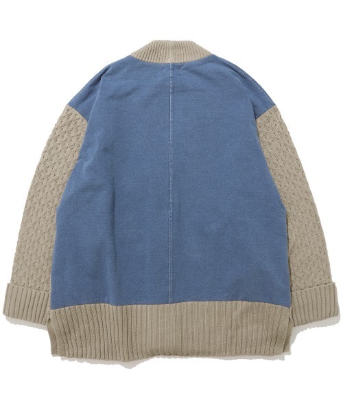 KRIFF MAYER Lady's Collection(クリフメイヤーレディースコレクション)の「【体系カバー】デニムドッキングカーデ(カーディガン/ボレロ・レディース・ライトグレー/チャコール/ベージュ/オレンジ・LARGE/MEDIUM)」の18枚目の写真