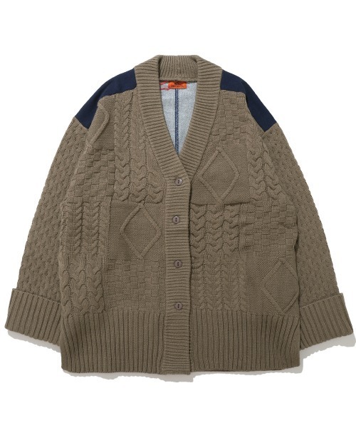 KRIFF MAYER Lady's Collection(クリフメイヤーレディースコレクション)の「【体系カバー】デニムドッキングカーデ(カーディガン/ボレロ・レディース・ライトグレー/チャコール/ベージュ/オレンジ・LARGE/MEDIUM)」の21枚目の写真