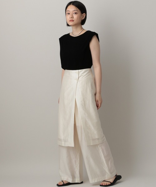 A part by（アパートバイ）の「シアースカートツキパンツ（その他パンツ・レディース・オフホワイト・FREE）」の3枚目の写真