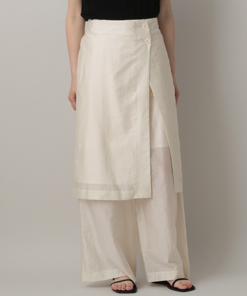 A part by（アパートバイ）の「シアースカートツキパンツ（その他パンツ・レディース・オフホワイト・FREE）」の4枚目の写真