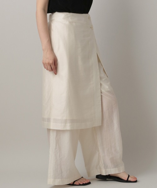 A part by（アパートバイ）の「シアースカートツキパンツ（その他パンツ・レディース・オフホワイト・FREE）」の5枚目の写真