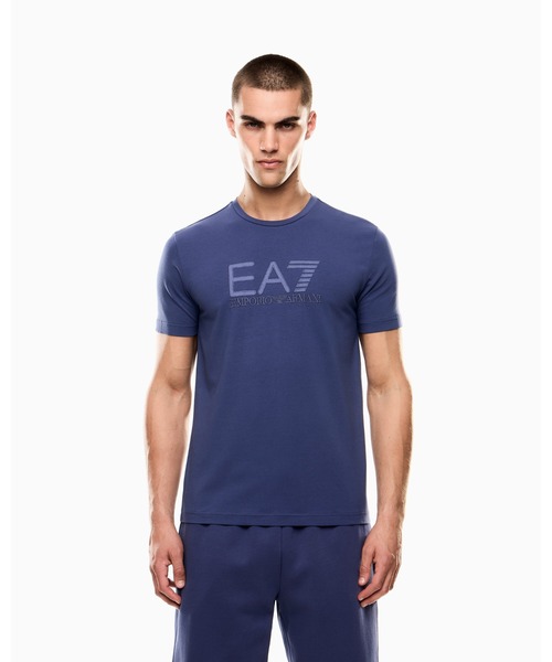 EMPORIO ARMANI EA7(エンポリオアルマーニイーエーセブン)の「<オンライン限定>【エンポリオ アルマーニ EA7】Visibility 半袖Tシャツ コットン ストレッチジャージー(Tシャツ/カットソー・メンズ・ブラック×ホワイト/コバルトブルー/ライトグリーン/ブルーグリーン・SMALL/MEDIUM/LARGE/X-LARGE/XX-LARGE/X-SMALL/XX-SMALL/XXX-LARGE)」の4枚目の写真