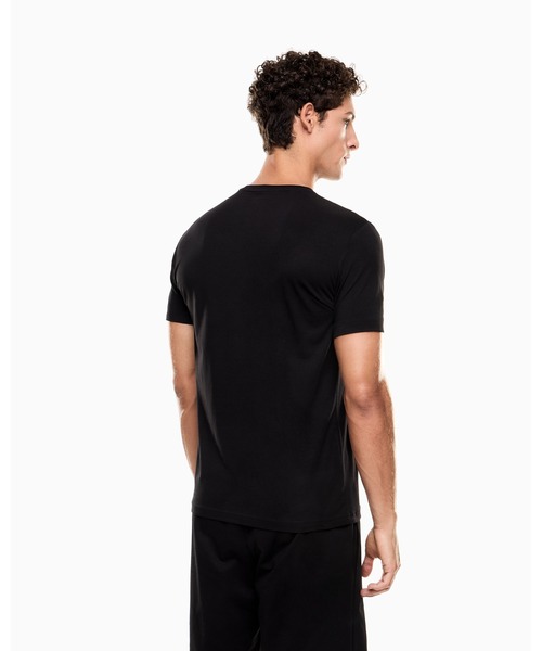 EMPORIO ARMANI EA7(エンポリオアルマーニイーエーセブン)の「<オンライン限定>【エンポリオ アルマーニ EA7】Visibility 半袖Tシャツ コットン ストレッチジャージー(Tシャツ/カットソー・メンズ・ブラック×ホワイト/コバルトブルー/ライトグリーン/ブルーグリーン・SMALL/MEDIUM/LARGE/X-LARGE/XX-LARGE/X-SMALL/XX-SMALL/XXX-LARGE)」の6枚目の写真