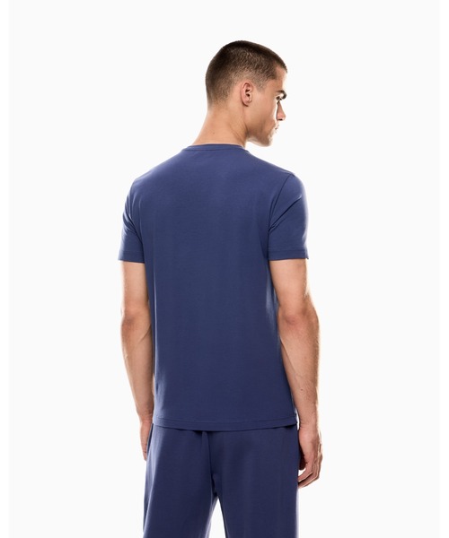 EMPORIO ARMANI EA7(エンポリオアルマーニイーエーセブン)の「<オンライン限定>【エンポリオ アルマーニ EA7】Visibility 半袖Tシャツ コットン ストレッチジャージー(Tシャツ/カットソー・メンズ・ブラック×ホワイト/コバルトブルー/ライトグリーン/ブルーグリーン・SMALL/MEDIUM/LARGE/X-LARGE/XX-LARGE/X-SMALL/XX-SMALL/XXX-LARGE)」の14枚目の写真