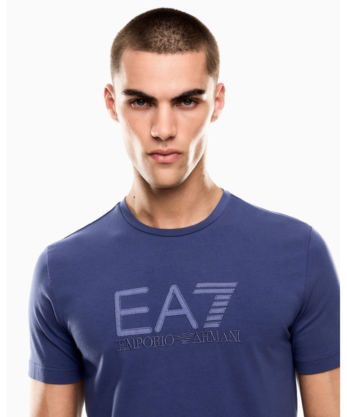 EMPORIO ARMANI EA7(エンポリオアルマーニイーエーセブン)の「<オンライン限定>【エンポリオ アルマーニ EA7】Visibility 半袖Tシャツ コットン ストレッチジャージー(Tシャツ/カットソー・メンズ・ブラック×ホワイト/コバルトブルー/ライトグリーン/ブルーグリーン・SMALL/MEDIUM/LARGE/X-LARGE/XX-LARGE/X-SMALL/XX-SMALL/XXX-LARGE)」の13枚目の写真