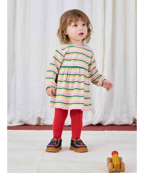BOBO CHOSES(ボボショーズ)の「Bobo Choses Striped dress(ワンピース・キッズ・マルチ・24MONTH/18MONTH/12MONTH/6MONTH)」の1枚目の写真