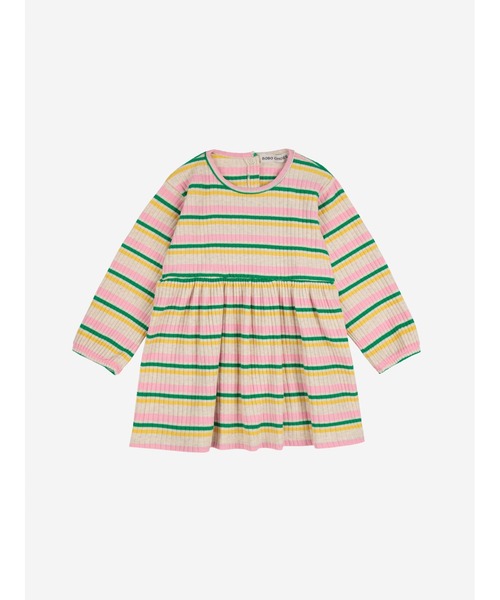 BOBO CHOSES(ボボショーズ)の「Bobo Choses Striped dress(ワンピース・キッズ・マルチ・24MONTH/18MONTH/12MONTH/6MONTH)」の2枚目の写真
