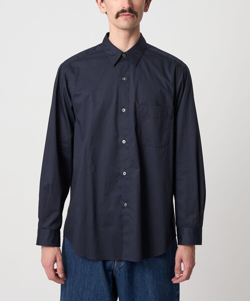 【最終値下】 Steven Alanコンパクトヤーン ツイル シャツ Steven Alan＞ 80 コンパクトヤーン ツイル レギュラーカラー