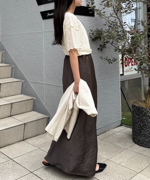 CIAOPANIC TYPY（チャオパニックティピー）の「シアーレース半袖メロウトップス（Tシャツ/カットソー・レディース・ブラック/アイボリー/ホワイト・ONE SIZE）」の17枚目の写真