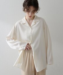 THE PAUSE ザ ポーズ ラッフルカラー ノーカラー 2WAYブラウス THE PAUSE】ラッフルシャツ | Whim Gazette(ウィム ガゼット