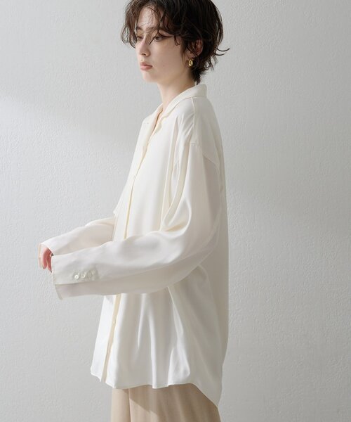 THE PAUSE】フィブリルリラックスシャツ（シャツ/ブラウス）｜THE