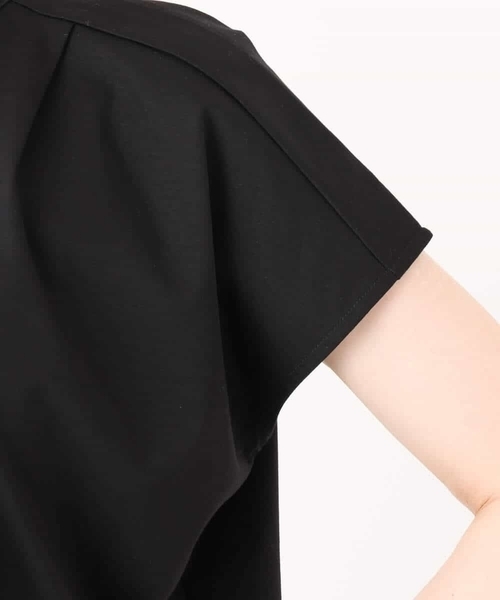 OFUON le MK（オフオンルエムケー）の「ラッフルタイデザインカットソー/接触冷感/洗える/WEB限定サイズあり（Tシャツ/カットソー・レディース・ピンク系その他/ブラック/ホワイト・38/36）」の10枚目の写真