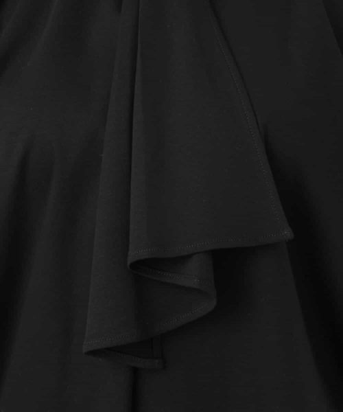 OFUON le MK（オフオンルエムケー）の「ラッフルタイデザインカットソー/接触冷感/洗える/WEB限定サイズあり（Tシャツ/カットソー・レディース・ピンク系その他/ブラック/ホワイト・38/36）」の8枚目の写真