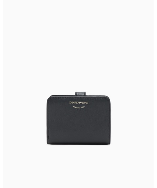 EMPORIO ARMANI（エンポリオアルマーニ）の「【エンポリオ アルマーニ】二つ折りウォレット タンブルレザー（財布・レディース・ブラック/ピンク・FREE）」の9枚目の写真