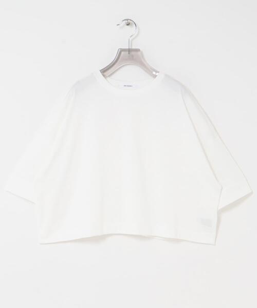 URBAN RESEARCH(アーバンリサーチ)の「ハーフスリーブワイドカットソー(Tシャツ/カットソー・レディース・ホワイト/オレンジ系その他/ブラック・FREE)」の11枚目の写真