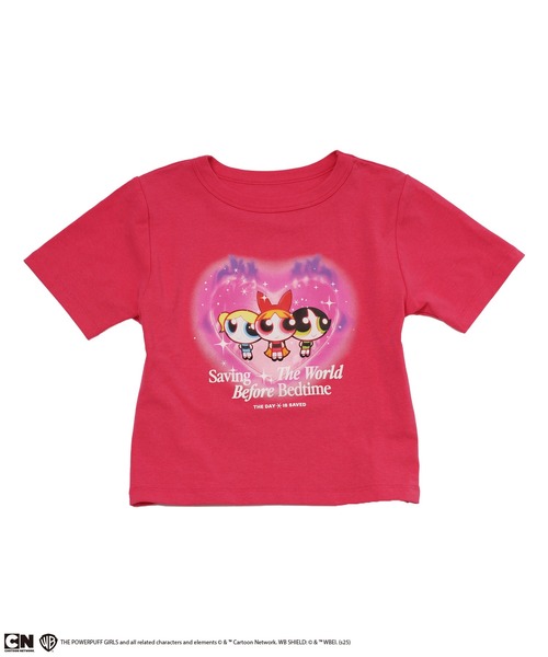 THE POWERPUFF GIRLS/パワーパフ ガールズ】ショート丈Tシャツ