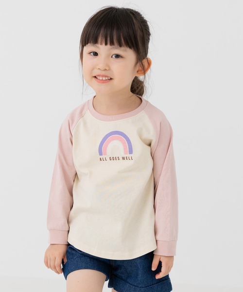 chil2（チルツー）の「綿100％ プリント ラグランTシャツ（Tシャツ/カットソー・キッズ・I/B/G/A/H/J/C/D/E/F・130cm/140cm/80ｃｍ/90cm/100cm/110cm/120cm）」の6枚目の写真