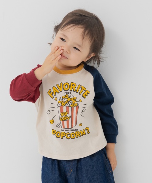 chil2（チルツー）の「綿100％ プリント ラグランTシャツ（Tシャツ/カットソー・キッズ・I/B/G/A/H/J/C/D/E/F・130cm/140cm/80ｃｍ/90cm/100cm/110cm/120cm）」の9枚目の写真