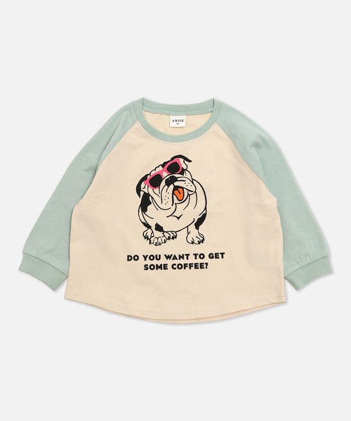 chil2（チルツー）の「綿100％ プリント ラグランTシャツ（Tシャツ/カットソー・キッズ・I/B/G/A/H/J/C/D/E/F・130cm/140cm/80ｃｍ/90cm/100cm/110cm/120cm）」の11枚目の写真