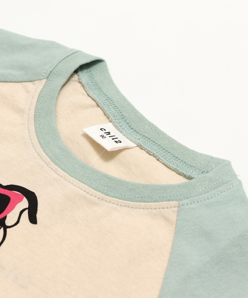 chil2（チルツー）の「綿100％ プリント ラグランTシャツ（Tシャツ/カットソー・キッズ・I/B/G/A/H/J/C/D/E/F・130cm/140cm/80ｃｍ/90cm/100cm/110cm/120cm）」の13枚目の写真