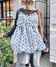 セール】【洗える】TICCA/ティッカ フラワーレース2WAYキャミソール