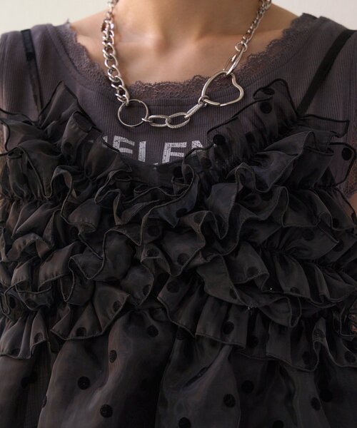 シアーバルーンキャミ（キャミソール）｜w closet（ダブルクローゼット