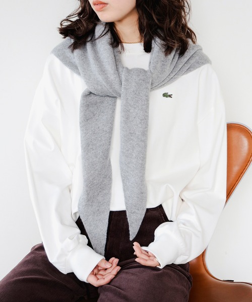 LACOSTE(ラコステ)の「【ビームスの百名品】【別注】LACOSTE / ロングスリーブ クルーネック Tシャツ(Tシャツ/カットソー・レディース・グレー/ブラック/ホワイト・ONE SIZE)」の15枚目の写真