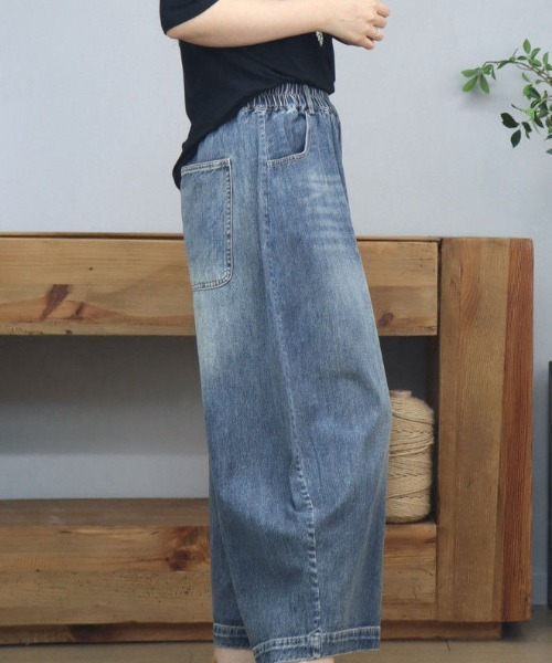 REBALANCE(リバランス)の「ワイドデニムパンツ(デニムパンツ・レディース・B/A・LARGE/MEDIUM)」の9枚目の写真