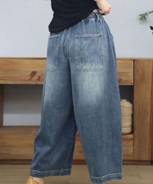 REBALANCE(リバランス)の「ワイドデニムパンツ(デニムパンツ・レディース・B/A・LARGE/MEDIUM)」の10枚目の写真