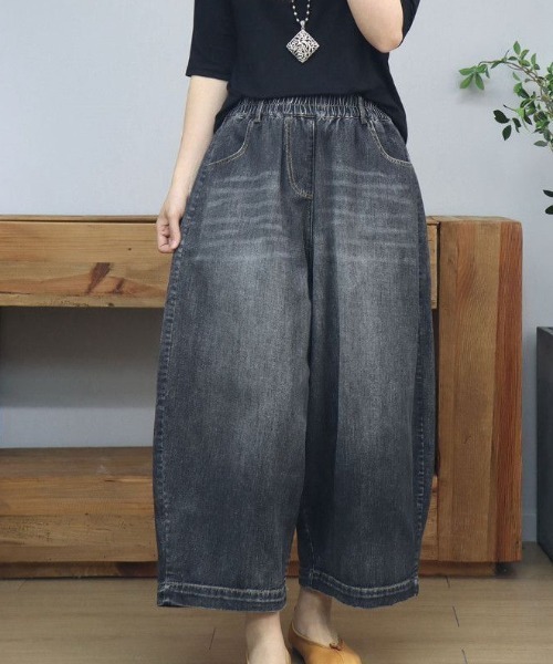 REBALANCE(リバランス)の「ワイドデニムパンツ(デニムパンツ・レディース・B/A・LARGE/MEDIUM)」の12枚目の写真