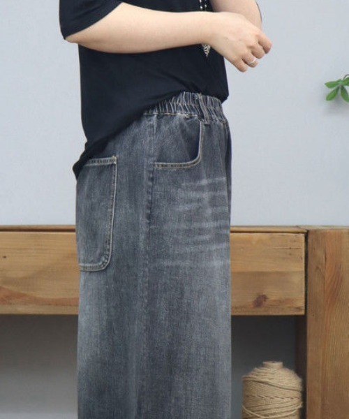 REBALANCE(リバランス)の「ワイドデニムパンツ(デニムパンツ・レディース・B/A・LARGE/MEDIUM)」の13枚目の写真
