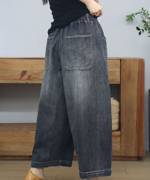 REBALANCE(リバランス)の「ワイドデニムパンツ(デニムパンツ・レディース・B/A・LARGE/MEDIUM)」の3枚目の写真