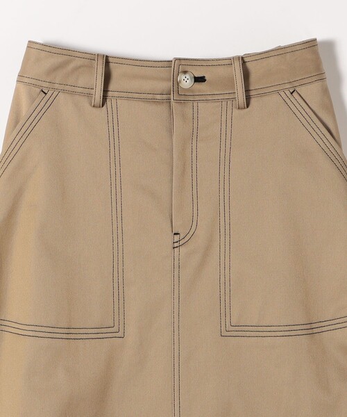 SHIPS any（シップス エニィ）の「SHIPS any:〈洗濯機可能〉チノ ステッチ フレア ロング スカート（スカート・レディース・ブラック/ベージュ/ベージュ系その他/ブラック系・36/38）」の16枚目の写真