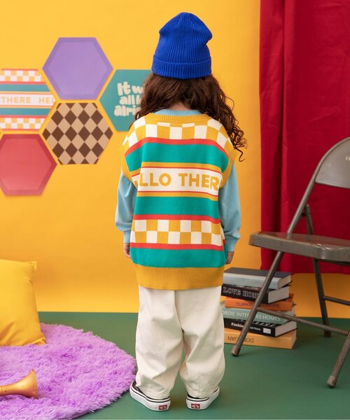 BREEZE（ブリーズ）の「【Im Jelly！】ジャガードニットベスト_ジュニア対応（ベスト・キッズ・イエロー/ブルー・100/120/140/90）」の7枚目の写真