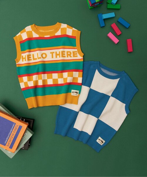 BREEZE（ブリーズ）の「【Im Jelly！】ジャガードニットベスト_ジュニア対応（ベスト・キッズ・イエロー/ブルー・100/120/140/90）」の10枚目の写真