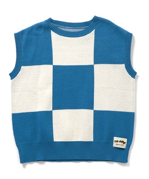 BREEZE（ブリーズ）の「【Im Jelly！】ジャガードニットベスト_ジュニア対応（ベスト・キッズ・イエロー/ブルー・100/120/140/90）」の11枚目の写真