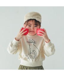 NHT | エヌエイチティー cat　ドルマンショートトレーナー(スウェット)