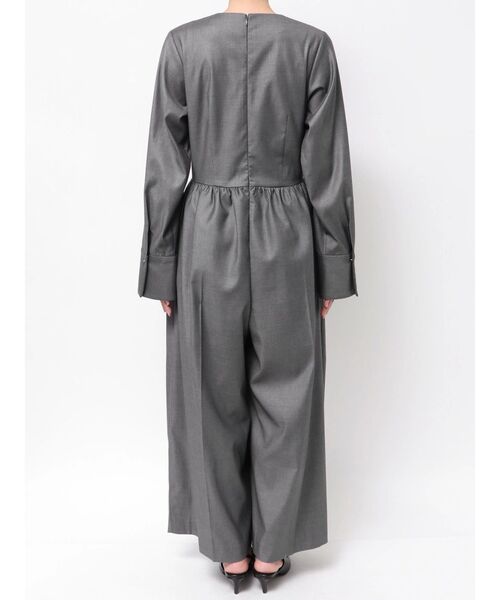 ELENDEEK(エレンディーク)の「ディープネックオールインワン(つなぎ/オールインワン・レディース・ブラック/グレー・02/01)」の15枚目の写真