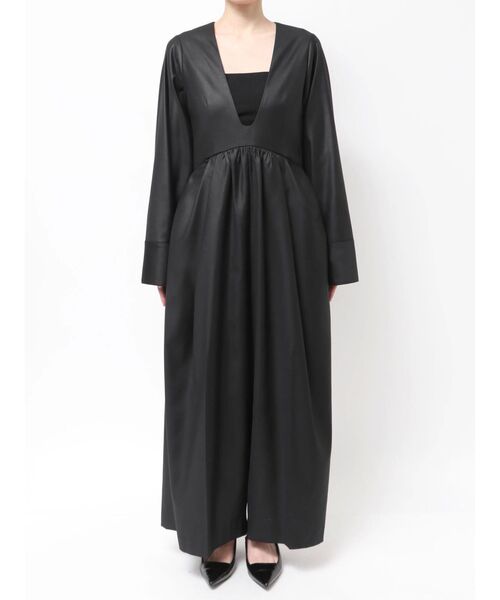 ELENDEEK(エレンディーク)の「ディープネックオールインワン(つなぎ/オールインワン・レディース・ブラック/グレー・02/01)」の11枚目の写真