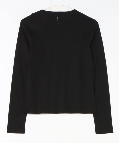 ALLSAINTS(オールセインツ)の「STEVIE LONG SLEEVE T-SHIRT | STEVIE 長袖 Tシャツ(Tシャツ/カットソー・レディース・ブラック・S/M/XS)」の2枚目の写真