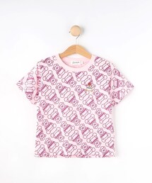 Dessin（デッサン）の「【洗える・リンクコーデ】Deddy刺繍入り オーガニックコットンTシャツ（Tシャツ/カットソー）」