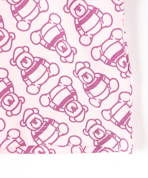 Dessin(デッサン)の「【洗える・リンクコーデ】Deddy刺繍入り オーガニックコットンTシャツ(Tシャツ/カットソー・キッズ・ベビーピンク/スモーキーグリーン系・11/10/14/13/12)」の7枚目の写真